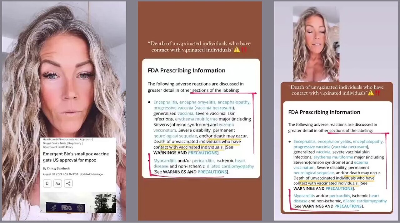 Adverse reactions of latest death jab actually include: “death of unvaccinated individuals"