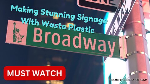 Transforming Waste Plastic into Stunning Signs: A Creative Genius at Work