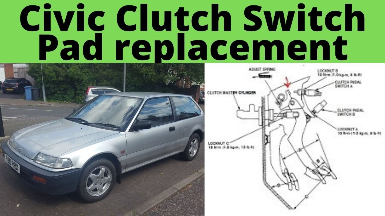 Honda Civic Clutch Pedal Start switch pad alternative replacement