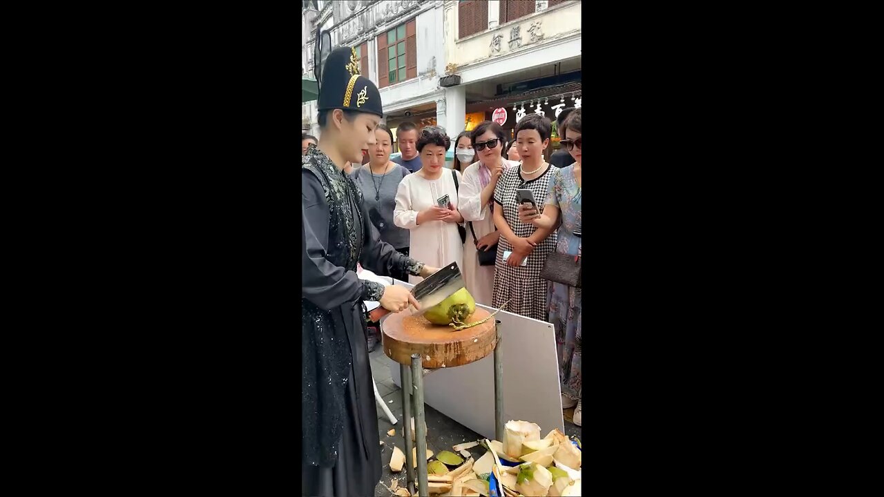 Amazing coconut cutting