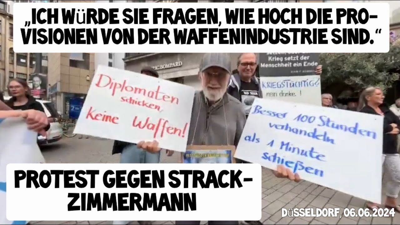 PROTEST gegen Marie-Agnes Strack-Zimmermann:Ob sie noch in den Spiegel gucken kann ?