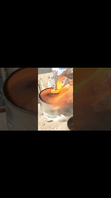 Pouring Molten Metal #2 🔥. #shorts #pouring #art #entertainment