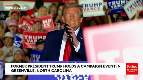 President Trump Holds a Rally in Greenville, NC -Full Speech