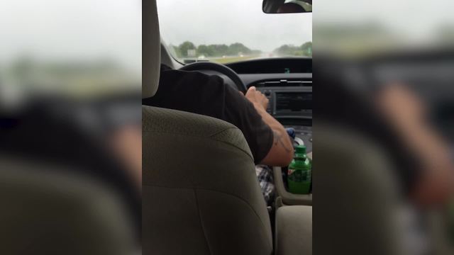 Kid Laughs At Dad’s Road Rage