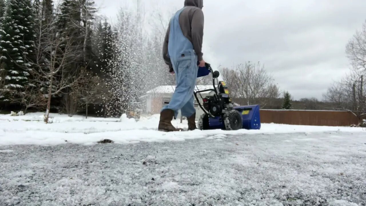 Playing in the seasons first snow