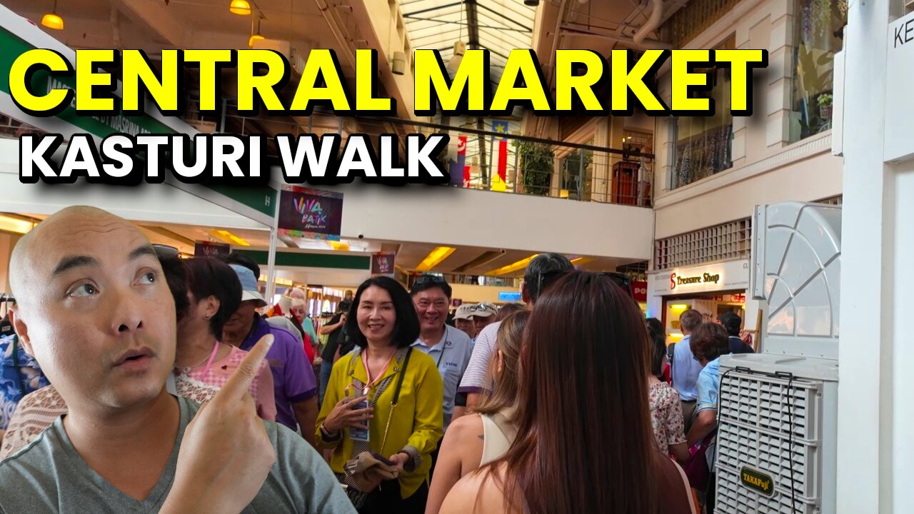 FIRST TIME in Central Market and Kasturi Walk in Kuala Lumpur Malaysia!🇲🇾