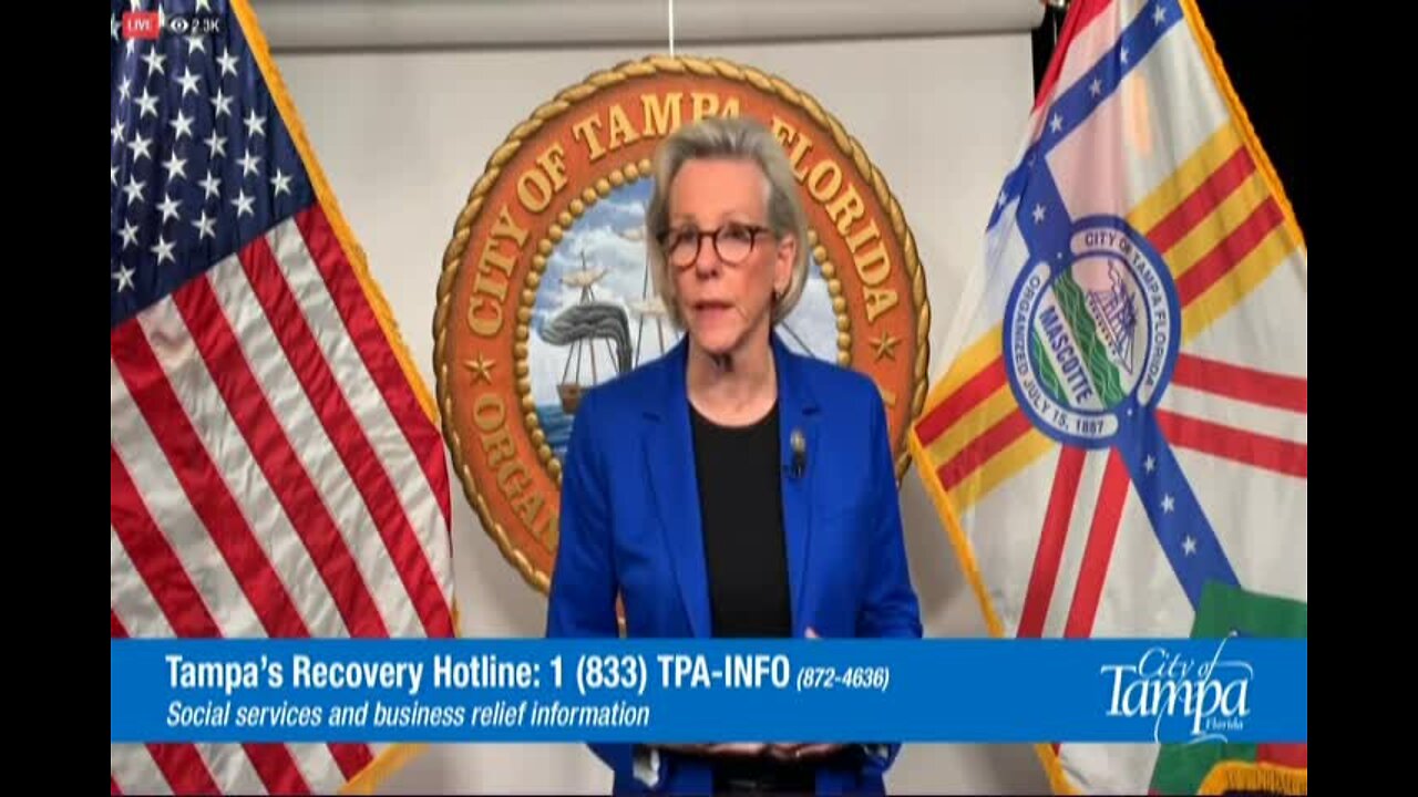 Mayor Jane Castor discusses possible stay-at-home order for Tampa residents