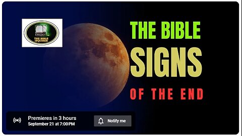 THE BIBLE SIGNS OF THE END