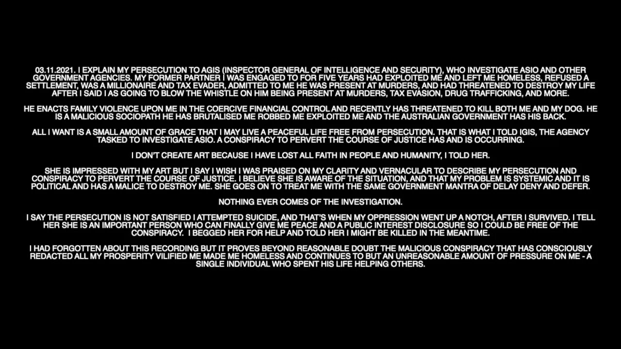 ASIC who investigate ASIO interrogate me 4 information + refuse to investigate systemic corruption