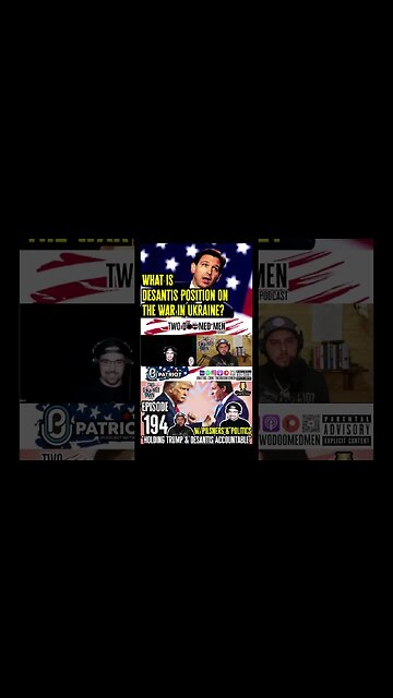 What is Ron DeSantis actual position on The War in Ukraine?