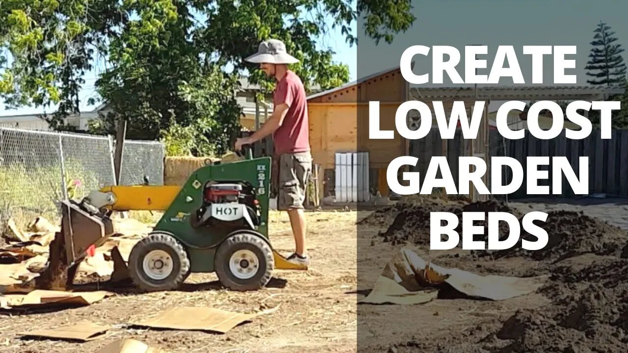 Low Cost Garden Beds Using Lasagna Method