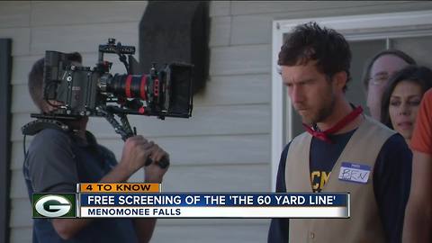 Movie Theater in Menomonee Falls offering free showing of “The 60 Yard Line” Wednesday night