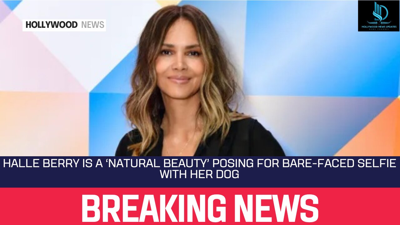 Halle Berry Is a ‘Natural Beauty’ Posing for Bare Faced Selfie With Her Dog #hollywoodnews #news