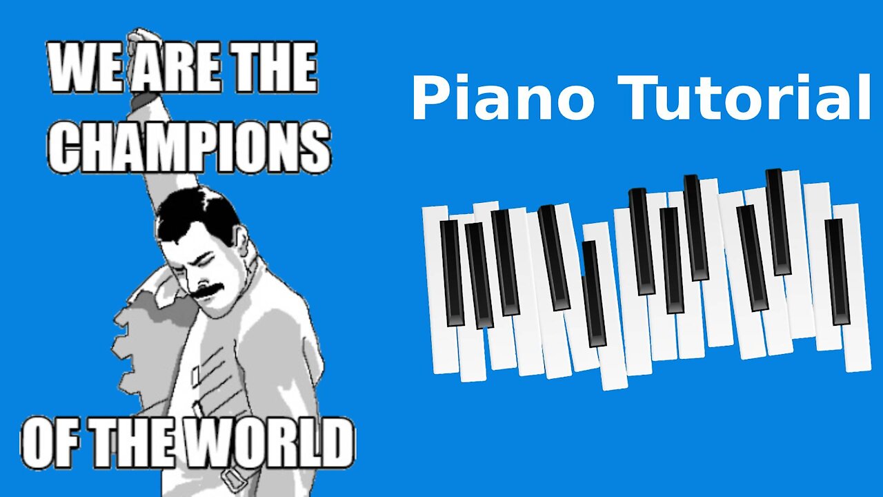 We Are The Champions - Queen - How to Play Piano Tutorial