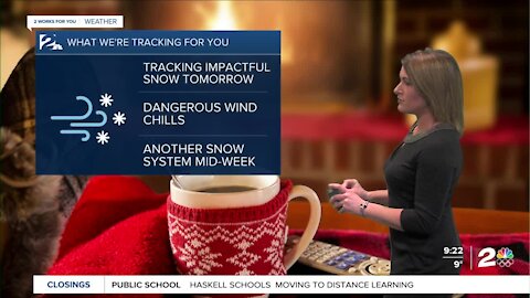 Tracking Snow and Dangerous Cold