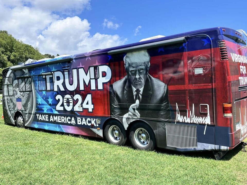 Labor Day Trump Caravan Rolling Through Downtown Buchanan, VA