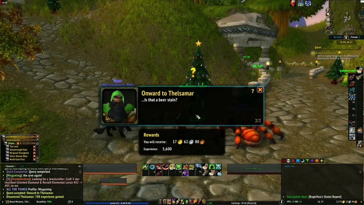 Onward to Thelsamar World of Warcraft