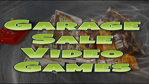 Garage Sale Video Games