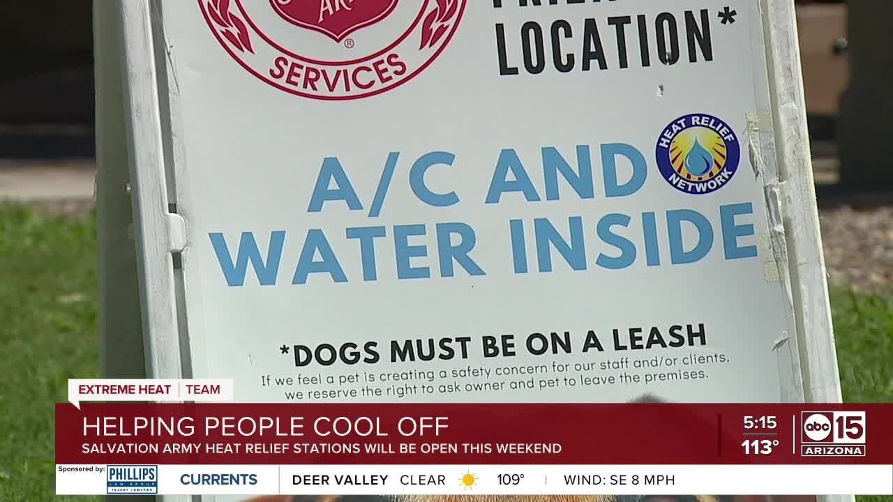 Salvation Army opens heat relief centers over the weekend amid extreme heat