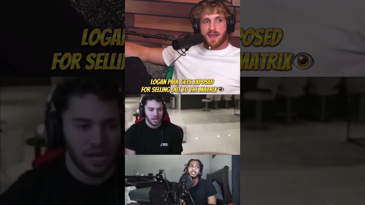 Logan Paul Gets Exposed For Selling Out To The Matrix! 👁️ #loganpaul #adin #andrewtate
