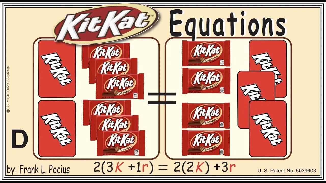 D_vis KITKAT 2(3K+1r)=2(2K)+3r _ SOLVING BASIC EQUATIONS _ SOLVING BASIC WORD PROBLEMS