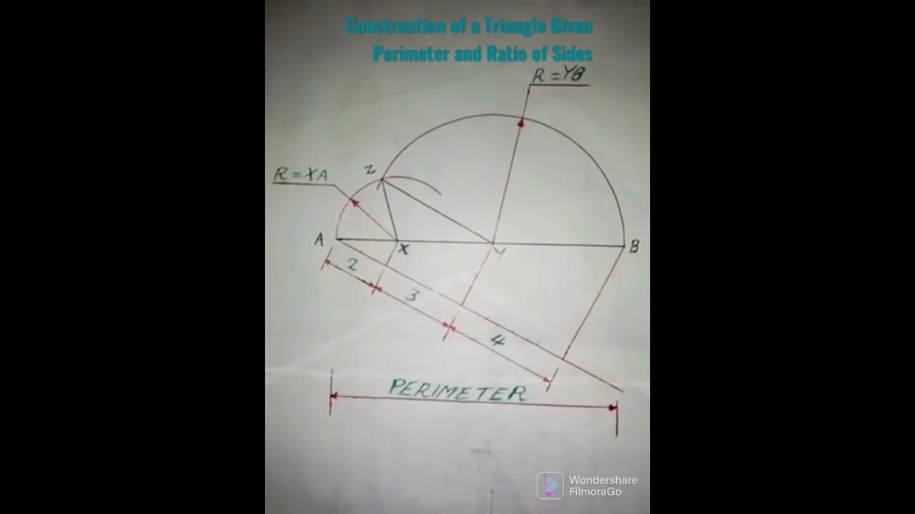 Construction of a Triangle Given Perimeter and Ratio of Sides