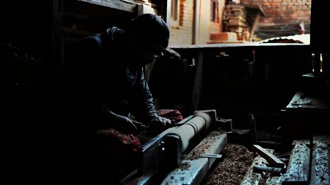 Kathmandu, Patan Nepal Woodcarving Artisan creating a Masterpiece Short 4K