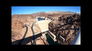 View of Hoover Dam from Mike O'Callaghan-Pat Tillman Pedestrian Memorial Bridge