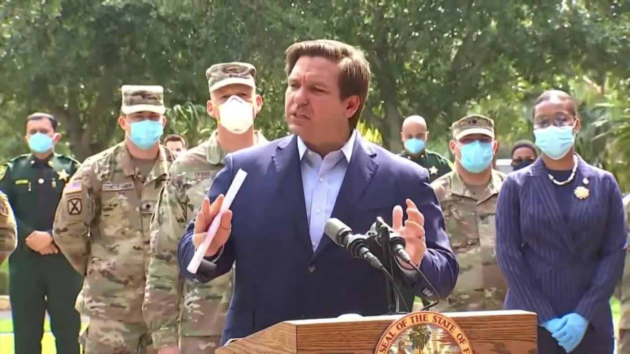 11AM UPDATE: Gov. DeSantis announces walk-up testing sites in Broward County