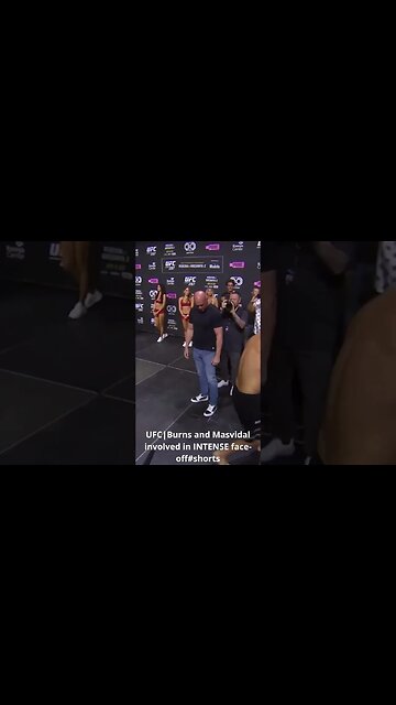 UFC|Burns and Masvidal involved in INTENSE face off #shorts #ufc