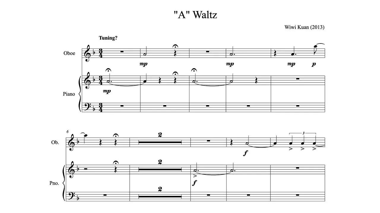 Wiwi Kuan: "A" Waltz (2013)