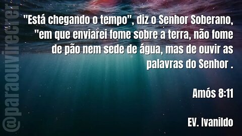 A palavra está distante de ti? (Reflexões com Ev Ivanildo Brito) @paraouvirecrer