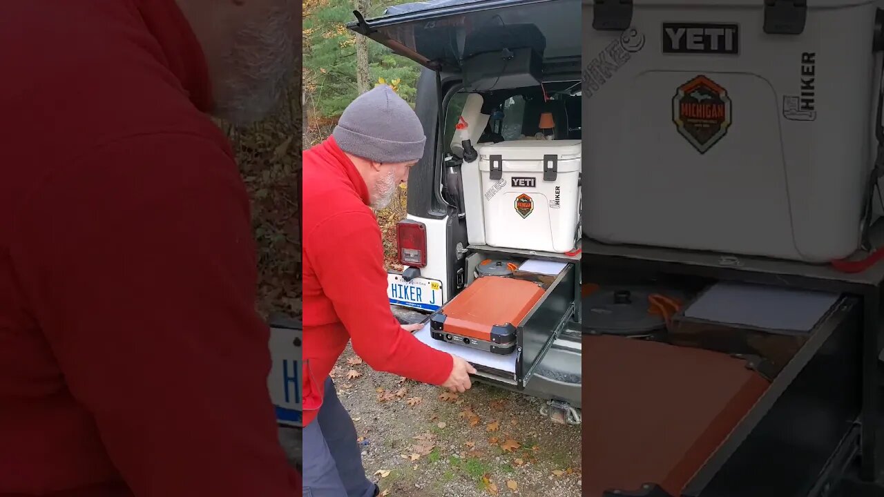 Overland DIY Jeep Kitchen #shorts