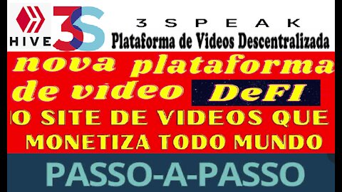 【3Speak】| Passo a Passo | Ganhe token HIVE | Nova plataforma de vídeo DeFi | Rede BSC | Renda Extra