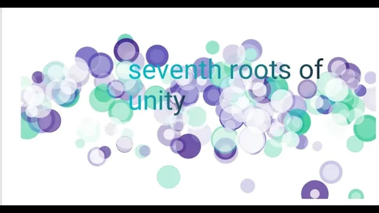 seventh roots of unity