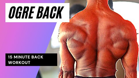 No BS back workout