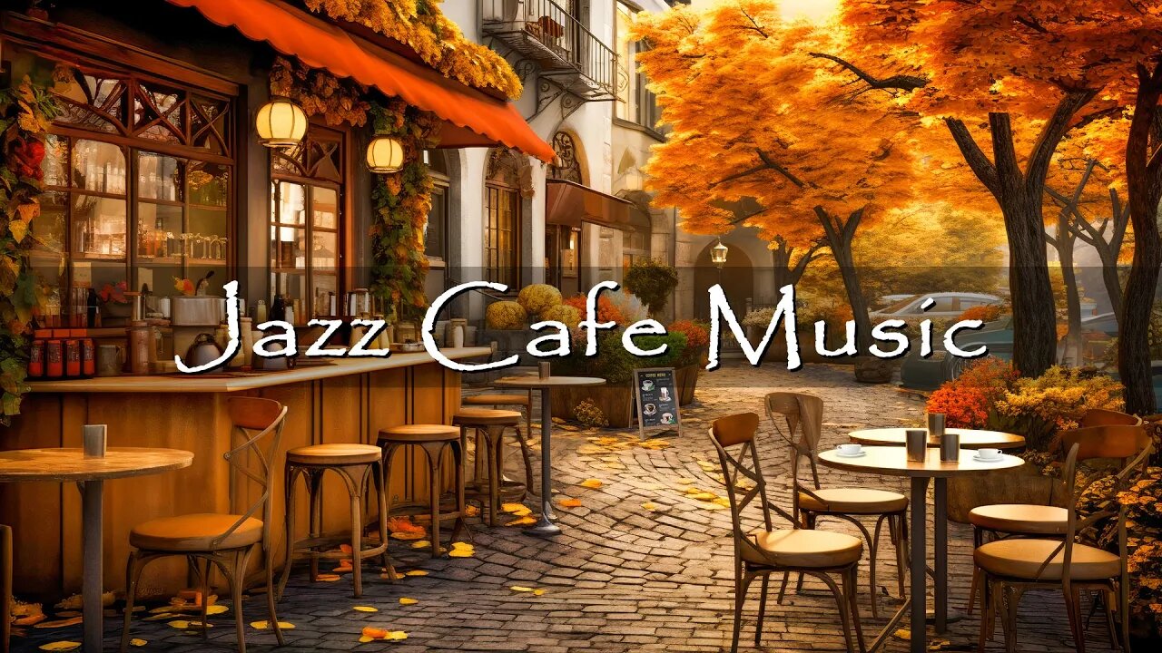 Fall Coffee Shop Ambience 🍂☕ Autumn Jazz Instrumental Music for Relax, Study, Work