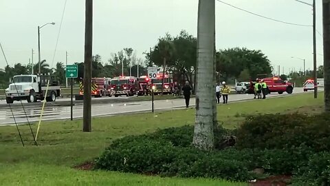 700 gallons of diesel fuel leak after crash in Palm Beach County