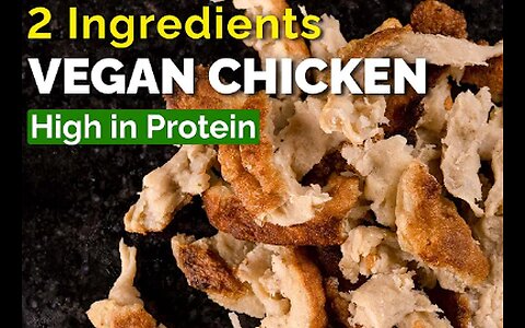 Vegan chicken with only 2 ingredients at home |Homemade seitan recipe for beginners