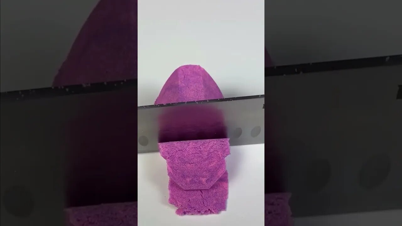 Kinetic sand Cutting ASMR SHAPES Satisfying Video #satisfying #asmr #shorts