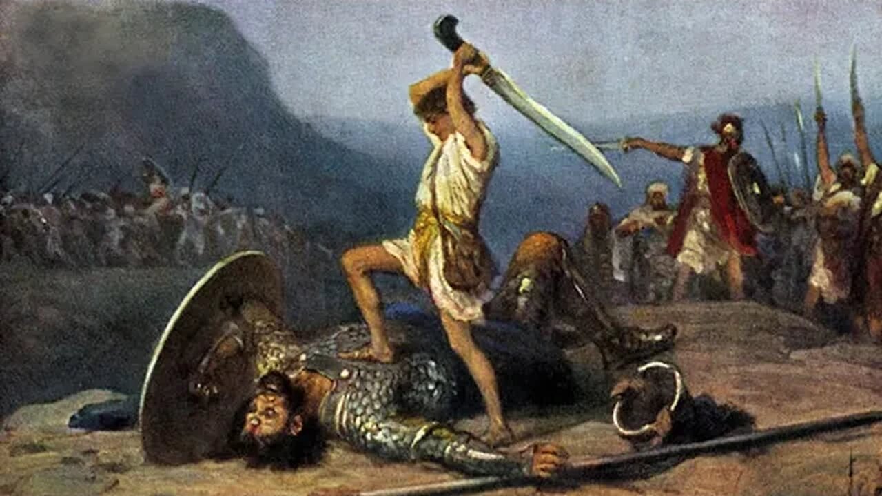 David and Goliath - Stump in the Earth