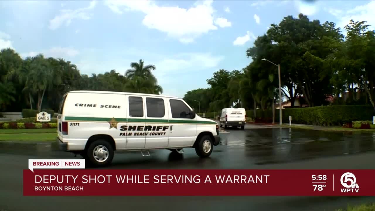 PBSO deputy shot in western Boynton Beach