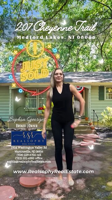 Just Sold‼️ 207 Cheyenne Trail, Medford Lakes is another home Realsophy Real Estate