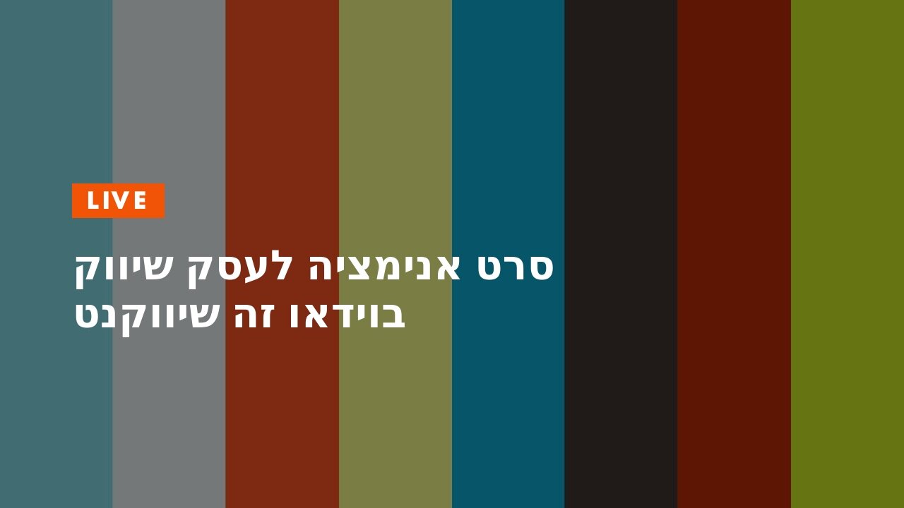 סרט אנימציה לעסק שיווק בוידאו זה שיווקנט