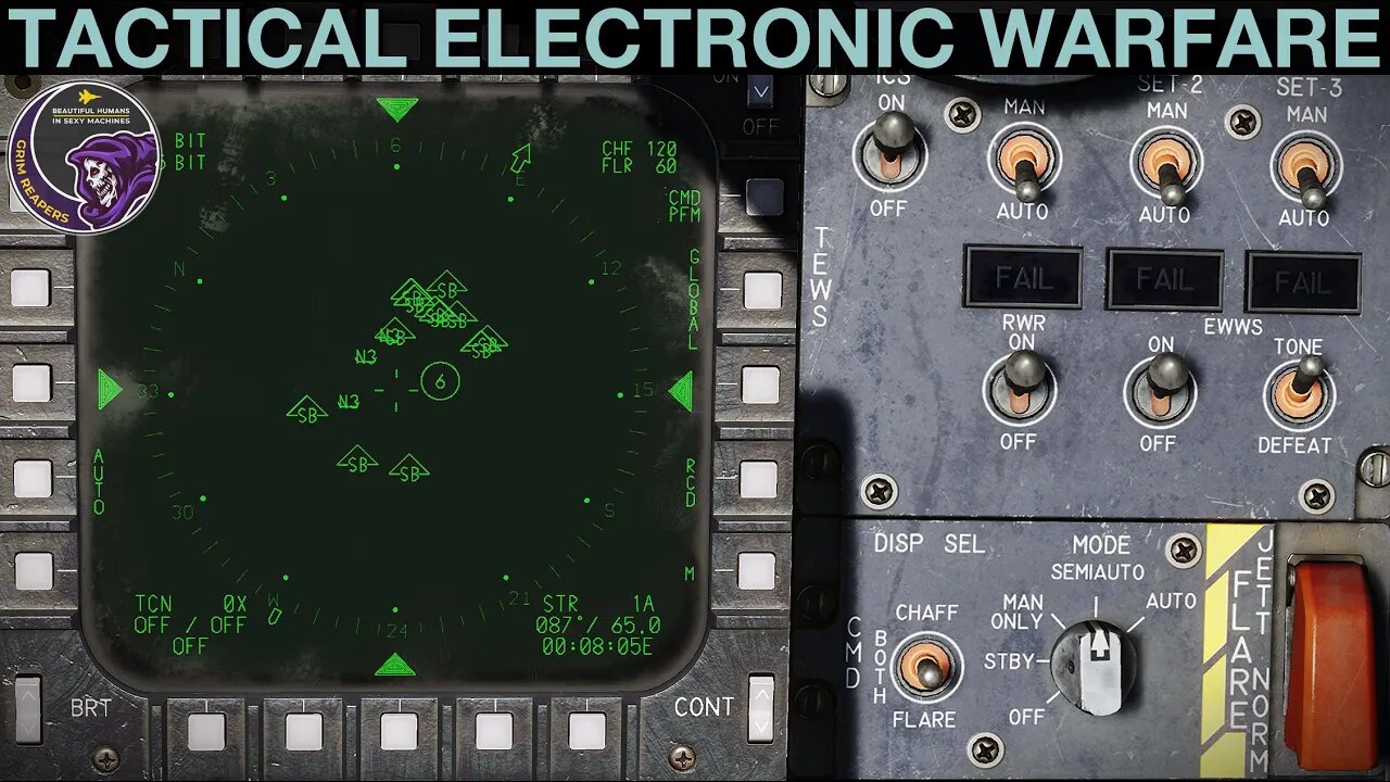 F-15E Strike Eagle: TEWS (RWR, ICS, EWWS & CMD) Countermeasures & EW (early access) | DCS