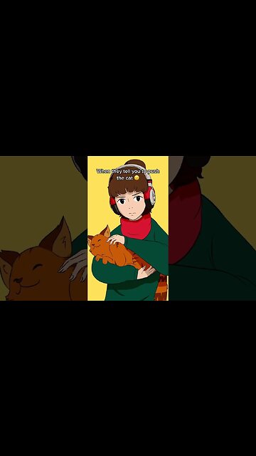 When they tell you to push the cat 😠