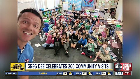 Greg Dee celebrates 200 community visits