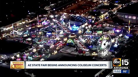 Which artists are coming to this year's Arizona State Fair?