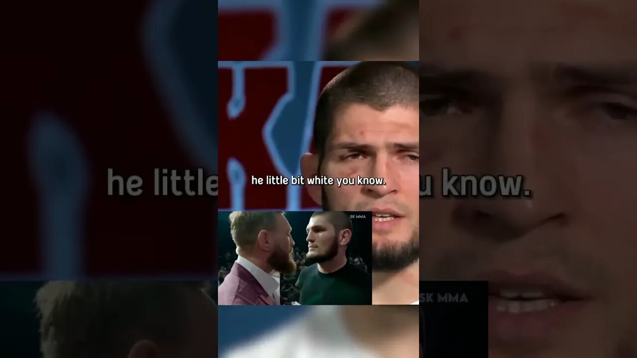 Khabib, when he watched McGregor face to face #shorts