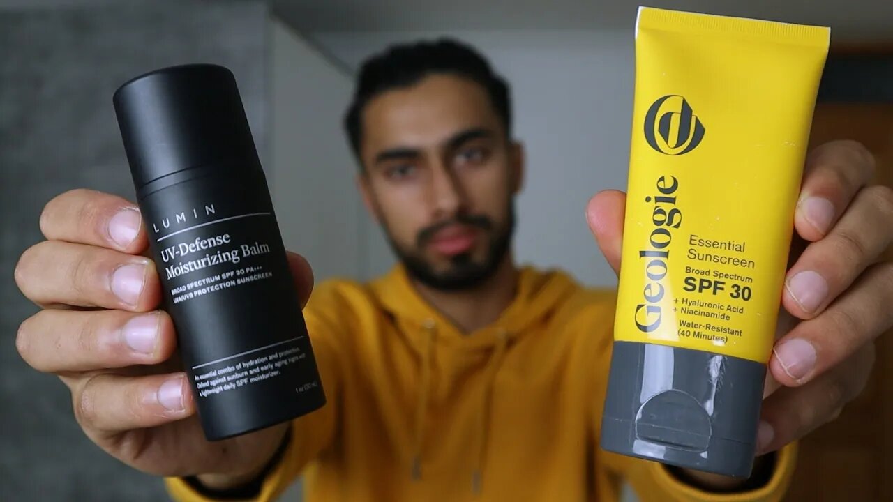 What Is The Best UV Sunscreen For Men? (Lumin vs Geologie)